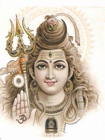 2. Describing the Physical Appearance of Lord Shiv in the Image